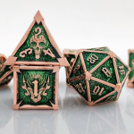 Oruza Dnd metallist t&auml;ringukomplekt, pol&uuml;eedriliste t&auml;ringute komplekt, D&d, punase vase metallist m&auml;ngut&auml;ringud Dungeons and Dragons Rpg Mtg Ttrpg Pathfinder rollim&auml;ngude lauam&auml;ngude t&auml;ringukomplekt, 7 tk