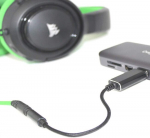 Ovegna usb heliadapter 3,5 mm pesale usb pesa adapter mikrofoniga usb helikaart ps4 k&otilde;rvaklappidele, s&uuml;learvutile, pc-le