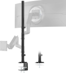 Monitori hoidja Eriti pikk 814 mm raskeveokitega monitori alus, terasest varras (kuni 40 kg) - 2-osaline k&otilde;rguse reguleerimine, 2 paigaldusv&otilde;imalust, isetegemiseks sobiv, must - standardsete monitori k&auml;ppade asendus