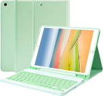 Karfun ipad 9 generation 2021 &uuml;mbris klaviatuuriga, eemaldatav klaviatuurikate pliiatsi hoidjaga - ipad &uuml;mbris 10.2 tolli 9th/8th/7th generation, ipad air 3/ipad pro 10.5 tolli (qwertz saksa)