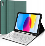 Wavata klaviatuur Ipad A16 11. p&otilde;lvkonna 2025/10. p&otilde;lvkonna 2022 (11/10,9 tolli) jaoks, magnetiline Bluetooth eemaldatav Qwertz klaviatuurikohver Ipad 10. p&otilde;lvkonna 2022 jaoks, tumeroheline