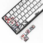 Molgria Plum Blossom klahvikatted 80 tk komplekt, Pbt Cherry profiiliga saksa klahvikatted 60/75 protsendi Cherry Mx l&uuml;lititega mehaanilisele m&auml;nguriklaviatuurile, saksa Ansi/iso paigutus