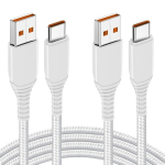 2 tk 120 W Turbo laadimiskaabel, 1,8 m kiirlaadimiskaabel, 6 A Usb Type C laadimiskaabel Xiaomi 13 Lite/13/13 Pro/13t 12t/12/11t 10t, Redmi Note 12 Pro/11 Pro/11/10 9 Pro 11s/12, Poco F5 jaoks