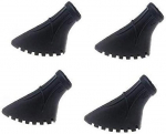 4 tk. matkakeppide kummiotsad (mustad)