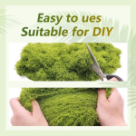 Oyiwinmi kunstmoss k&auml;sit&ouml;&ouml; jaoks, 200 g kunstmoss kaunistamiseks, dekoratiivsed kunstitaimed, kunstlikud v&otilde;lts dekoratiivsed samblad, kunsttaimede sammal cripper mudelite valmistamiseks, seintele, akvaariumile