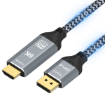 Reagle DisplayPort&ndash;HDMI kaabel 3 m 8K 60Hz 4K 144Hz HDR DP 1.4 HDMI 2.0 must
