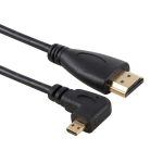 Micro Hdmi-hdmi vedruga nurga all olev kaabel (90 kraadi)