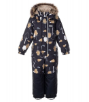 Lenne laste kombinesoon 180g Rock 24326 A*4210, must/kollane