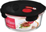 Lock & Lock klaasist toidu hoiukonteiner, mikrolaineahjus ohutu - ahjuklaas - &uuml;mmargune kaanega kastrul ahju, mikrolaineahju ja s&uuml;gavk&uuml;lma jaoks, erinevad suurused (950 ml)