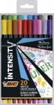 Bic Intensity Fineliner, viltpliiatsid 20 erinevas v&auml;rvitoonis, peene otsaga, bullet journal'i ja mandalate jaoks