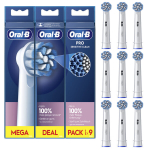 Oral-B Pro Sensitive Clean 9 Extra Pehmead Valged Varud Hambaharjadele