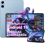 Tahvelarvuti Oscal Pad 100 12" Android 15 2.4G+5G Wifi RAM 36GB ROM 256GB/SD 2TB 9000mAh 16MP+8MP - Sinine