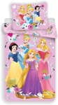 Lesaccessoires Disney Princess 3-osaline voodipesukomplekt, tekikott + padjap&uuml;&uuml;r + voodilina, 100% puuvill