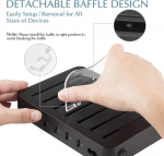 Pritek usb laadimisjaam mitmele seadmele 6 pordiga usb multi laadimisjaam mobiiltelefonidele usb laadimisdokk mobiiltelefonidele tahvelarvutitele mp4-le ja muudele usb-seadmetele 6 l&uuml;hikest kaablit