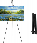 Statiiv pulmakildi, plakati jaoks, 170 cm kokkupandav molbert, must l&otilde;uendi statiiv, v&auml;ike molbert (must)