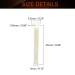 Mromax m3 pikkus 25mm nailon valge lameda peaga masinkruvi s&uuml;vistatud plastikust phillips meetrilised kruvid pakis 100 tk