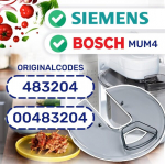 Monteral Bosch Mum4 Siemens k&ouml;&ouml;gikombaini kausi kaas originaalkoodiga 483204 00483204