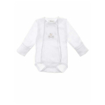 Bodi kinnastega Sofia Glamurka, valge