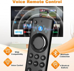 Asendus h&auml;&auml;lega kaugjuhtimispult, 4. p&otilde;lvkonna asendus kaugjuhtimispult h&auml;&auml;lefunktsiooniga, sobib Amz Fire Tv S-tick/cube/lite/2 Gen/3 Gen/4k/4k Max Insignia/pioneer Smart teleritele