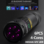 Alonefire Sv116 365nm Uv taskulamp 60w Type C Usb laetav tugev must valgus lemmikloomade uriini detektor rahade detektor Uv vaigule, kalastamiseks, skorpionidele, merevaigule, mineraalidele koos Uv kaitseprillidega, aku