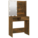 tualettlaud LEDiga, pruun tamm, 74,5 x 40 x 141 cm CFE2317585