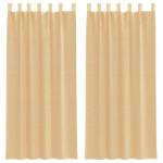 Voile kardinad varrastega taskutega 2 tk Liiv CFE7658872