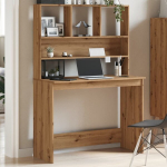 riiulitega kirjutuslaud，arvutilaud, k&auml;sit&ouml;&ouml;tamm, 102x45x148 cm, tehispuit CFE7751860