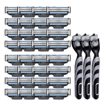 Meeste raseerija, 32 tk &uuml;hilduvaid Mach 3 raseerimisterasid, &uuml;hilduv Mach 3-ga, &uuml;hilduvad raseerimisterad Mach 3-ga, teraga raseerija, kaasas 3 asendusraami