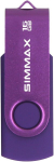 USB pulk 2x 16gb Usb-m&auml;lupulka, punane ja lilla, p&ouml;&ouml;rleva disainiga