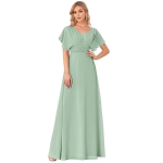 Naiste empire waist maksikleit Saitdress, roheline