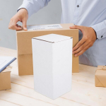 Tofficu usaldusv&auml;&auml;rsed 20 x 10 x 10 cm saatmiskastid, valmistatud valgest lainepapist, 10 tk komplekt pakendamiseks, postitamiseks, kolimiseks ja hoiustamiseks