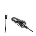 1200 mAh mustra musta laadija musta micro USB jaoks