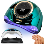 UV LED k&uuml;&uuml;nelamp LIVMAN SUN C3 manik&uuml;&uuml;ri ja pedik&uuml;&uuml;ri jaoks, 288W, 63LEDi