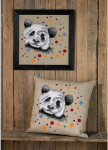 Permin ristpistes komplekt Panda, loendatud muster