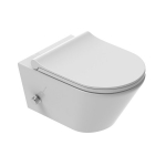 Viba Azul Tornado WC-pott bideefunktsiooniga, kuuma/k&uuml;lma vee segistiga + slim soft close duroplastist istmekate, valge