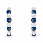 Brilio Silver Stiilsed h&otilde;bes&otilde;rmused tumesiniste tsirkoonidega EA676WB sBS2527