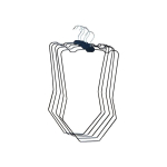 Latswim Ujumisriiete riidepuud 5 tk. 116&ndash;128 cm