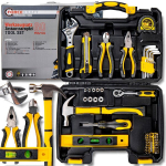 FORCEKRAFT LARGE TOOL KIT 60 ELEMENTS pistikupesad pitsid tangid