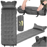 Springos PM053 193 cm iset&auml;ituv turismimatt koos padja ja kattega, hall