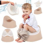 Laste libisemiskindel pissipott eemaldatava sisemise anumaga stabiilne beež valge Sun Baby