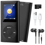 Mp3 m&auml;ngija Mp3 m&auml;ngija Bluetooth 5.0, muusikam&auml;ngija 32gb Tf kaardiga, fm, k&otilde;rvaklapid, kaasaskantav Hifi-muusikam&auml;ngija Must