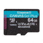Kingston Technology MicroSD 64GB U3 V30 A2 200MB/s Canvas Go Plus