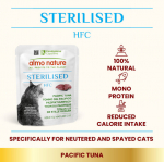Almo Nature HFC Sterilised, Vaikse ookeani tuunikala, 24x50g