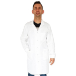 Valge laborikittel, meditsiini kittel, meestele, suurused: S, M, L, XL, 2XL, 3XL