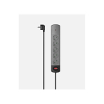 Hama 5-otsteaga toitejuhe &uuml;levoolukaitse valgustatud l&uuml;liti 1,5 m kaabel Must/Hall