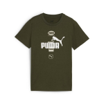 T-s&auml;rk poistele PUMA POWER Graphic Tee B Dark Olive - 68185870, roheline