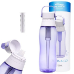Aqualogis Aqua&Go veepudel filtriga &ndash; 750 ml, lavendel