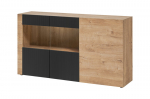 Kummut Asm Aron, 160x90x40 cm, pruun/must