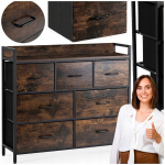 Sahtlitega kummut Mebel Elite HUDSON Rustikaalne tamm