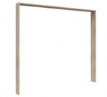 Riidekapi katteliist Black Red White Tetrix, 227,5x199x17 cm, pruun